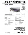 Сервисная инструкция Sony CDX-GT71W, CDX-GT710, CDX-GT760