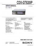 Сервисная инструкция SONY CDX-GT820IP