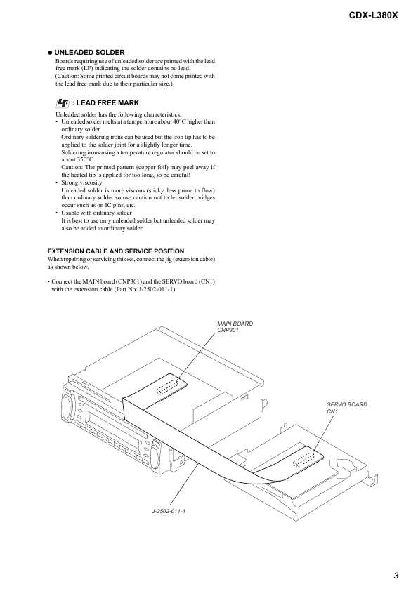 Сервисная инструкция Sony CDX-L380X