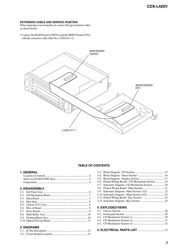 Сервисная инструкция Sony CDX-L420V