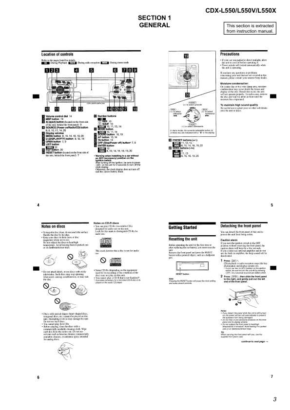 Сервисная инструкция Sony CDX-L550, CDX-L550V, CDX-L550X