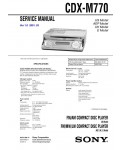 Сервисная инструкция Sony CDX-M770