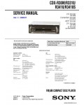 Сервисная инструкция SONY CDX-R30M, R3310, R3410, R3410S