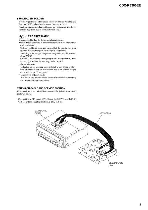 Сервисная инструкция Sony CDX-R3300EE