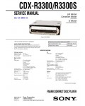 Сервисная инструкция Sony CDX-R3300S