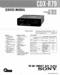 Сервисная инструкция SONY CDX-R79