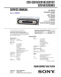 Сервисная инструкция Sony CDX-S2010, CDX-S2010C, CDX-S2010T, CDX-S2010X, CDX-S2050EE