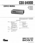 Сервисная инструкция SONY CDX-U400D