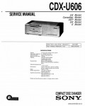 Сервисная инструкция SONY CDX-U606