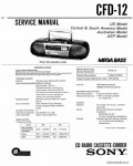 Сервисная инструкция SONY CFD-12