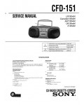 Сервисная инструкция Sony CFD-151