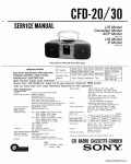 Сервисная инструкция SONY CFD-20, 30