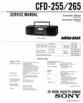 Сервисная инструкция SONY CFD-255