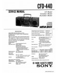 Сервисная инструкция SONY CFD-440