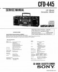 Сервисная инструкция SONY CFD-445