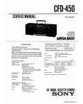 Сервисная инструкция SONY CFD-450