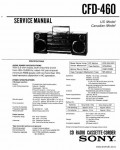 Сервисная инструкция SONY CFD-460