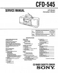 Сервисная инструкция Sony CFD-545