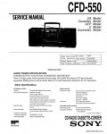 Сервисная инструкция SONY CFD-550