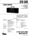 Сервисная инструкция SONY CFD-560