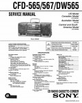 Сервисная инструкция SONY CFD-567