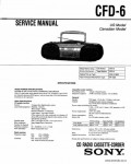 Сервисная инструкция SONY CFD-6