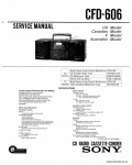 Сервисная инструкция SONY CFD-606