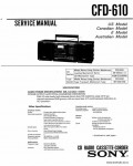 Сервисная инструкция SONY CFD-610