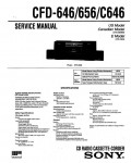 Сервисная инструкция Sony CFD-646, CFD-656, CFD-C646