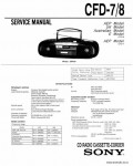 Сервисная инструкция SONY CFD-7