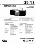 Сервисная инструкция SONY CFD-703