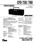 Сервисная инструкция Sony CFD-750, CFD-760