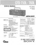 Сервисная инструкция Sony CFD-750L, CFD-760L