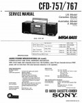 Сервисная инструкция SONY CFD-767