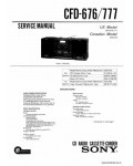 Сервисная инструкция SONY CFD-777