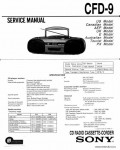 Сервисная инструкция SONY CFD-9