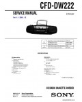 Сервисная инструкция SONY CFD-DW222