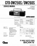 Сервисная инструкция SONY CFD-DW260S