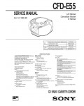 Сервисная инструкция Sony CFD-E55
