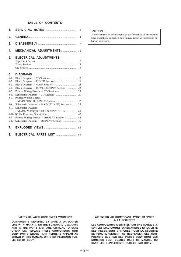 Сервисная инструкция Sony CFD-E55