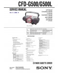 Сервисная инструкция Sony CFD-G500, G500L
