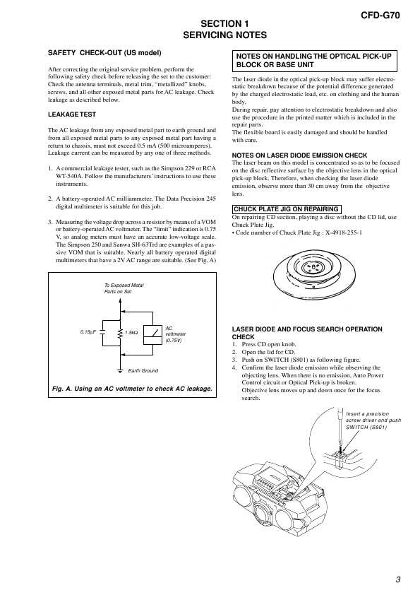 Сервисная инструкция Sony CFD-G70