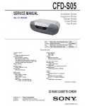 Сервисная инструкция SONY CFD-S05