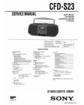 Сервисная инструкция SONY CFD-S23
