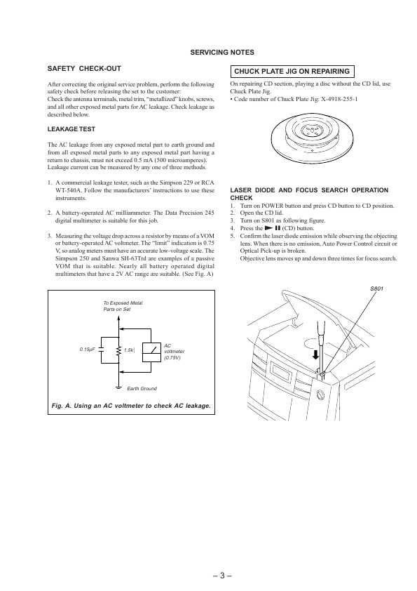 Сервисная инструкция Sony CFD-Z500, CFD-Z550