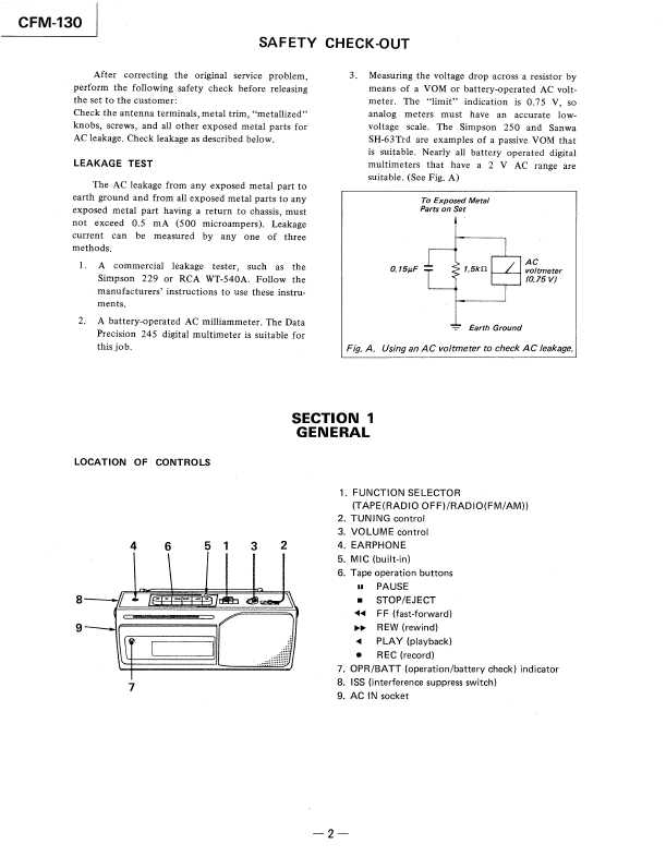 Сервисная инструкция Sony CFM-130