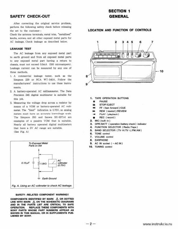 Сервисная инструкция SONY CFM-145TV