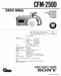 Сервисная инструкция SONY CFM-2500