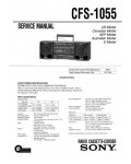 Сервисная инструкция Sony CFS-1055