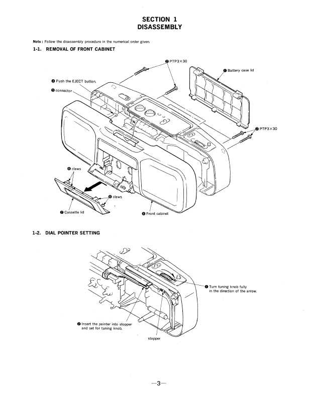 Сервисная инструкция Sony CFS-200S, CFS-215S
